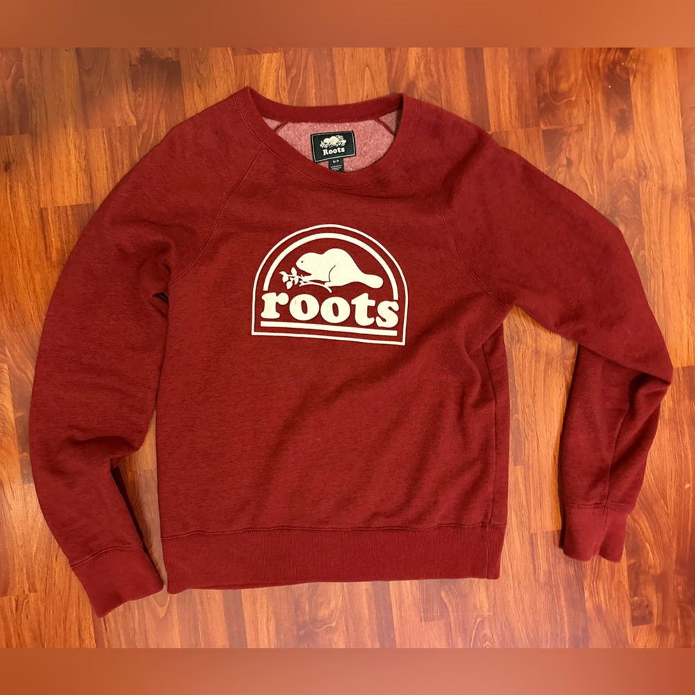 Women Roots crew neck sweater